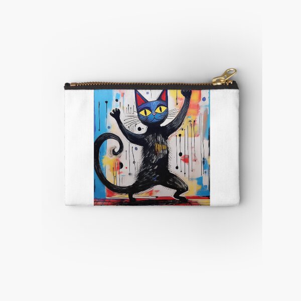Item preview, Cubist Black cat dancing  designed and sold by Boxing Kangaroo Retail Company.