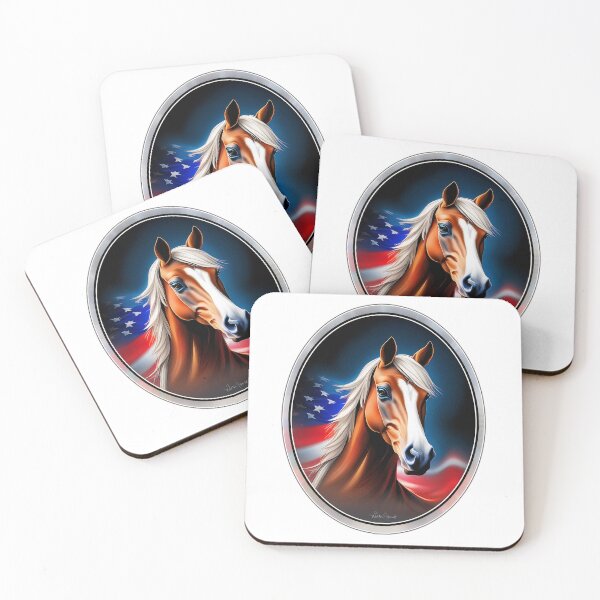 Item preview, Equestrian Elegance in Patriotic Hues designed and sold by WLHmedia.com .