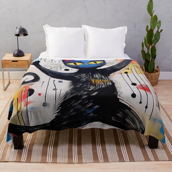 Item preview, Cubist Black cat dancing designed and sold by Boxing Kangaroo Retail Company.