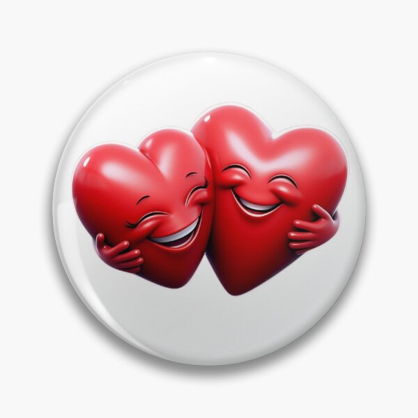 Item preview, The two hugging hearts designed and sold by Ink And Inspire.