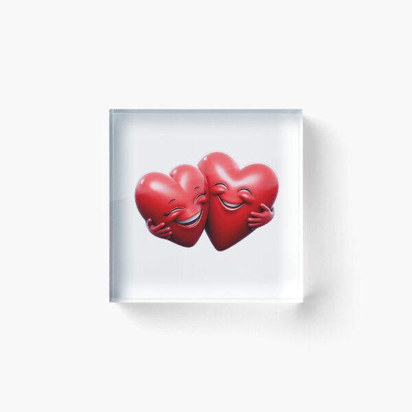 Item preview, The two hugging hearts designed and sold by Ink And Inspire.