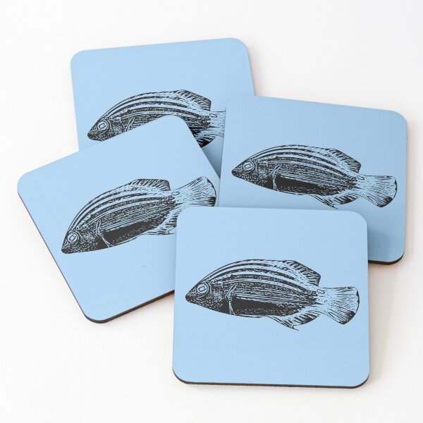Item preview, Six-Line Wrasse Black Design  designed and sold by designsasstultd.