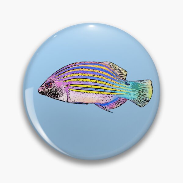 Item preview, Six-Line Wrasse Black Alternate Design  designed and sold by designsasstultd.