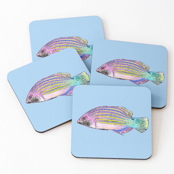 Item preview, Six-Line Wrasse Black Alternate Design  designed and sold by designsasstultd.