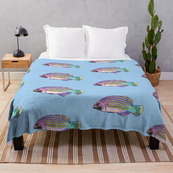 Item preview, Six-Line Wrasse Black Alternate Design designed and sold by designsasstultd.