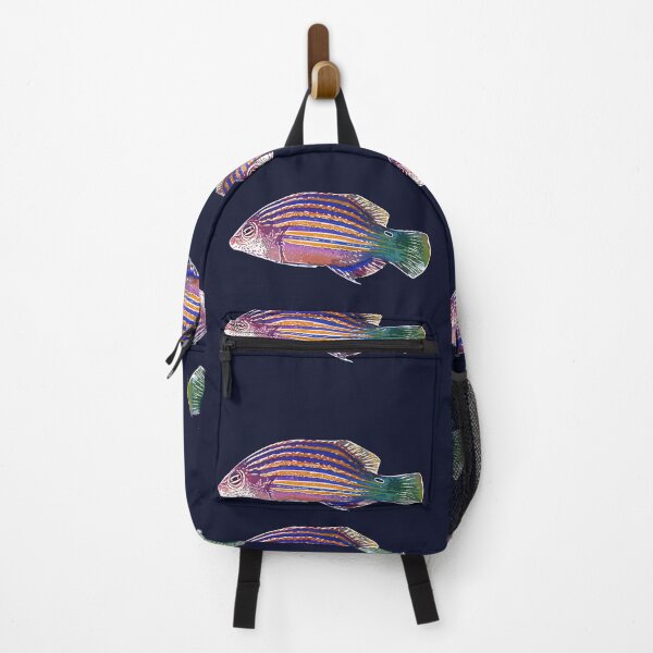Item preview, Six-Line Wrasse White Alternate Design designed and sold by designsasstultd.