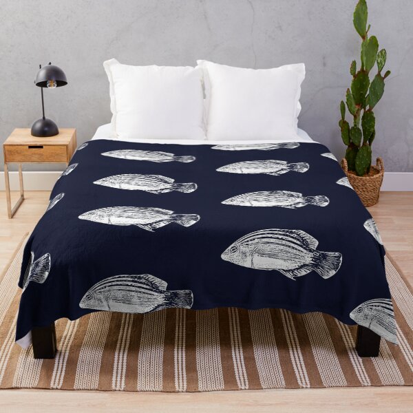 Item preview, Six-Line Wrasse White Design designed and sold by designsasstultd.