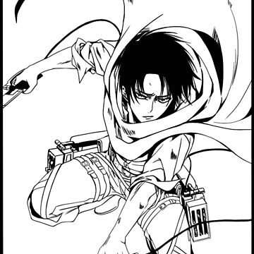 "Levi Ackerman ACWR Border" Sticker for Sale by HuntersHavock | Redbubble