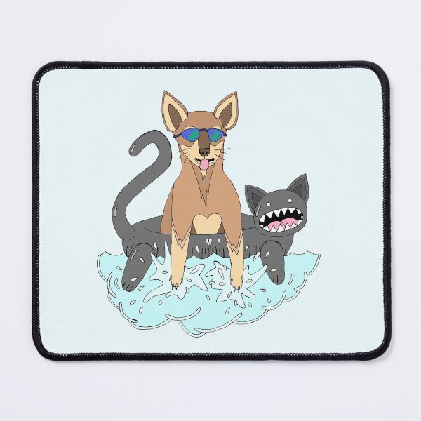 Item preview, Splash Chihuahua With Floaty Having Pool Time Fun Die Cut designed and sold by JoyousArt4u.