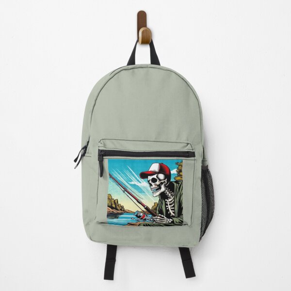 Item preview, Skeleton fisherman popart designed and sold by Club-Satini.
