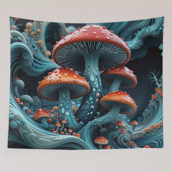 Item preview, Psychedelic Mushroom Grouping designed and sold by Harmonic_Layers.