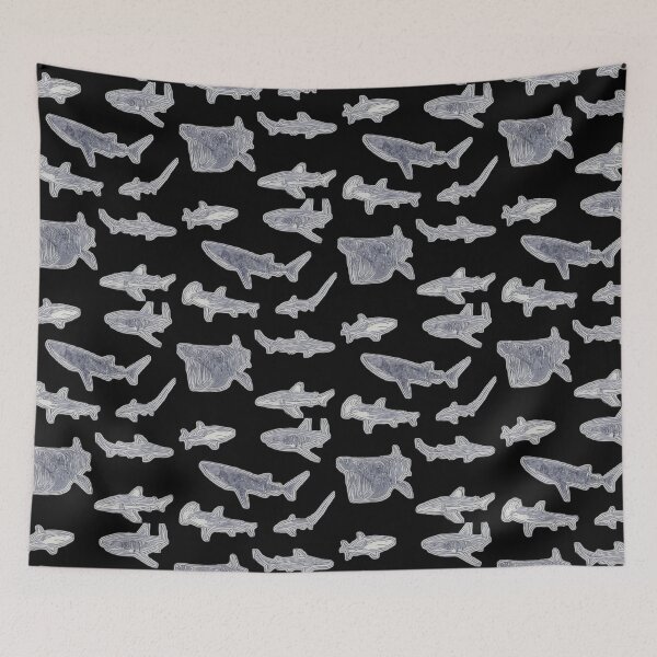 Item preview, Dibujo de tiburón designed and sold by Marine Wonders.