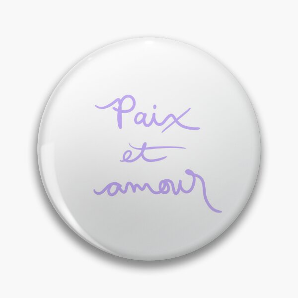 Item preview, Peace and love in French designed and sold by abeink.
