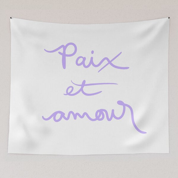 Item preview, Peace and love in French designed and sold by abeink.