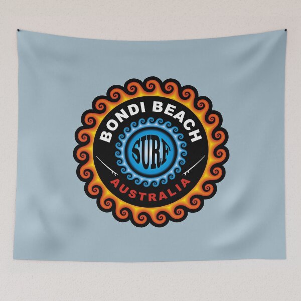 Item preview, Bondi Beach Australia Surfing Surf vintage emblem designed and sold by studioss76.
