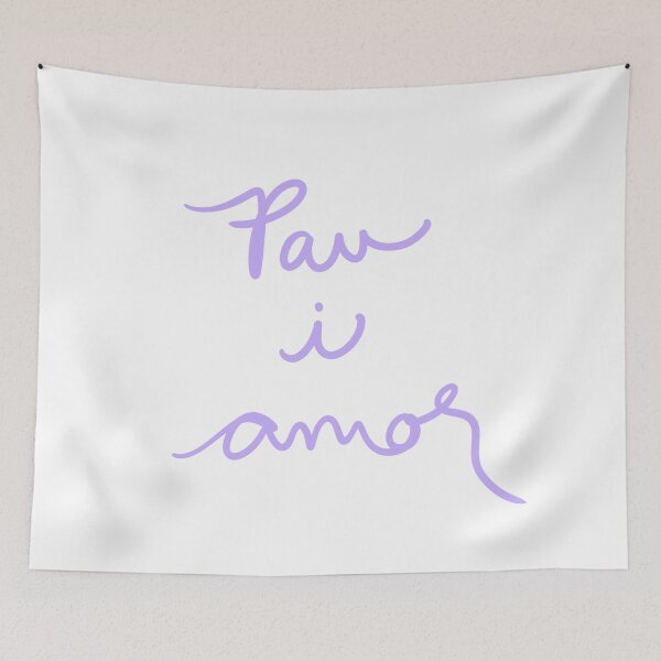 Item preview, Peace and love in Catalan designed and sold by abeink.