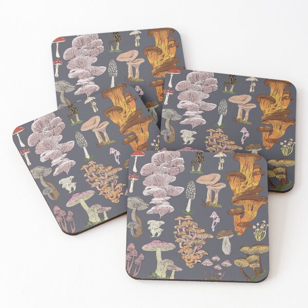 Item preview, Wild woodland mushrooms designed and sold by ArtByShaleah.