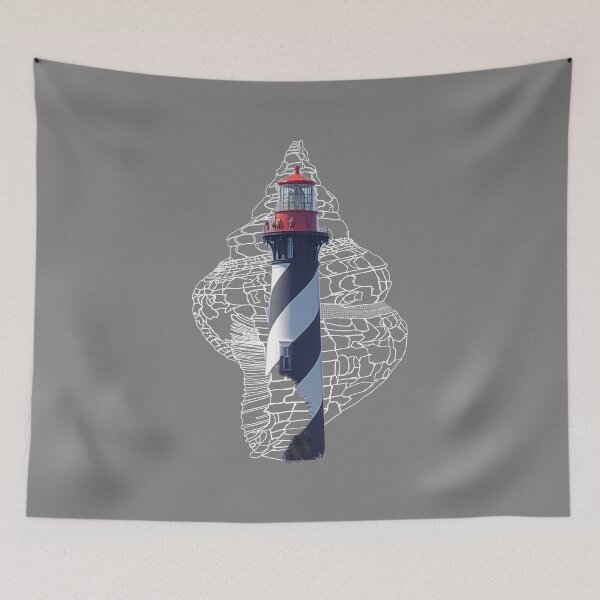 Item preview, Trident Conch and Lighthouse designed and sold by RedFishyTee.