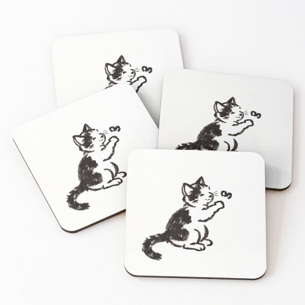 Item preview, Ink Sketch of a Playful Cat designed and sold by SunkenCost.