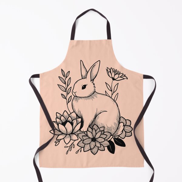 Item preview, Floral Bunny Serenity - Peach Fuzz designed and sold by MaryAura.