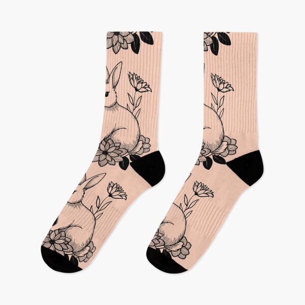Item preview, Floral Bunny Serenity - Peach Fuzz designed and sold by MaryAura.