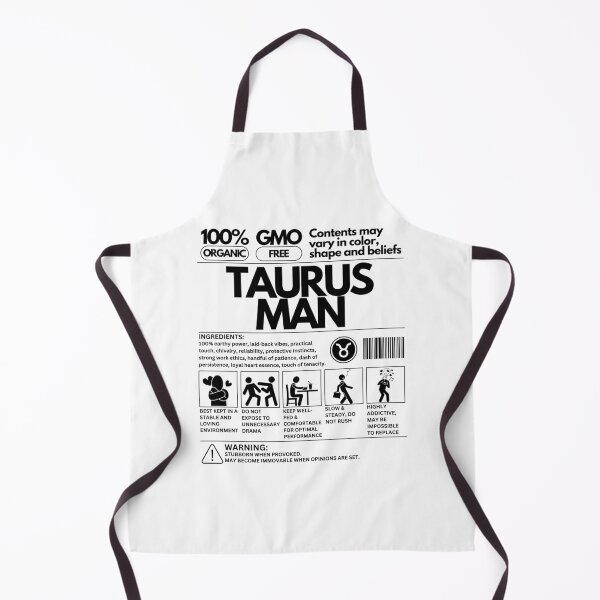 Item preview, Taurus Man Zodiac Traits: A Unique Product Design - Black Text designed and sold by HAHA Tees & Things.