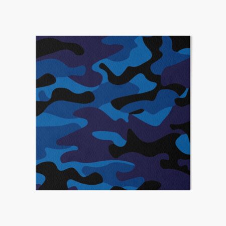 Black Blue Camo | Art Board Print