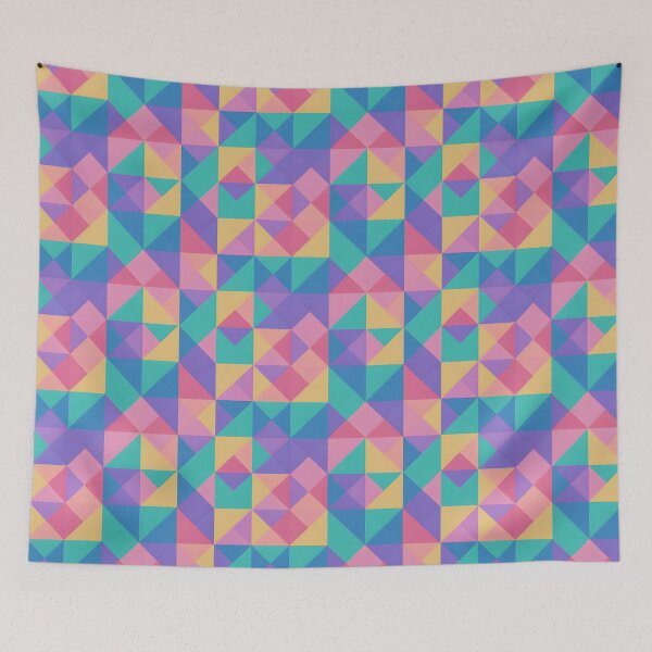 Item preview, Triangle's pattern,pastel colors designed and sold by cutecrazytshirt.