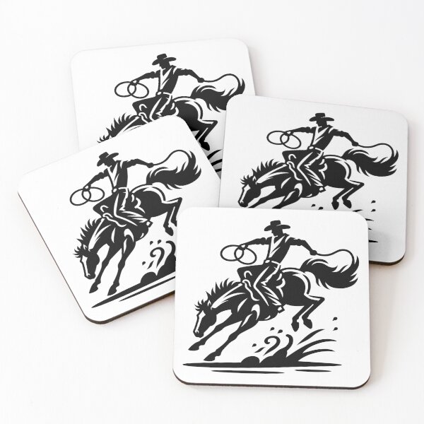 Item preview, Bronco Horse Silhouette Western Style designed and sold by theartfulaspie.