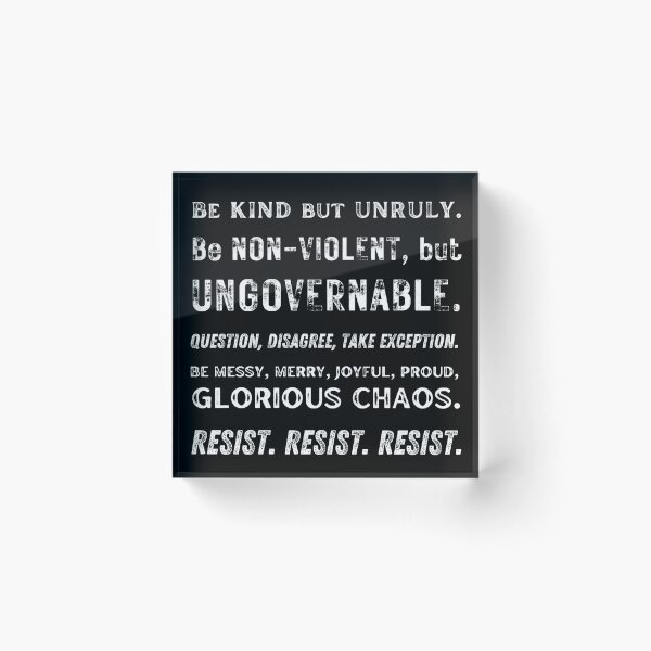 Item preview, Resist Joyfully, White Text designed and sold by IdeaJones.