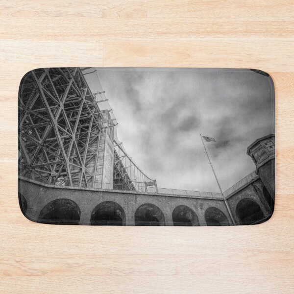 Item preview, Fort Point and Golden Gate Bridge View BW designed and sold by jrtwynam.