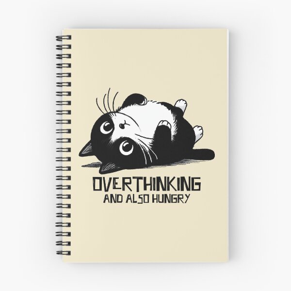 Item preview, Overthinking and also hungry cat designed and sold by FatBirdie.