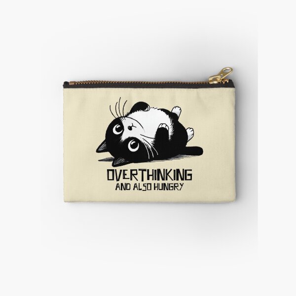 Item preview, Overthinking and also hungry cat designed and sold by FatBirdie.