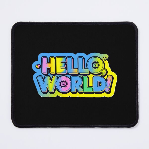 Item preview, Hello World Colorful Text Art designed and sold by SteezeeStore.
