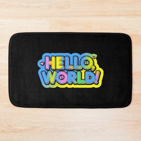 Item preview, Hello World Colorful Text Art designed and sold by SteezeeStore.