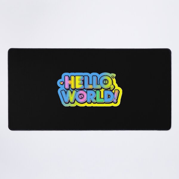 Item preview, Hello World Colorful Text Art designed and sold by SteezeeStore.