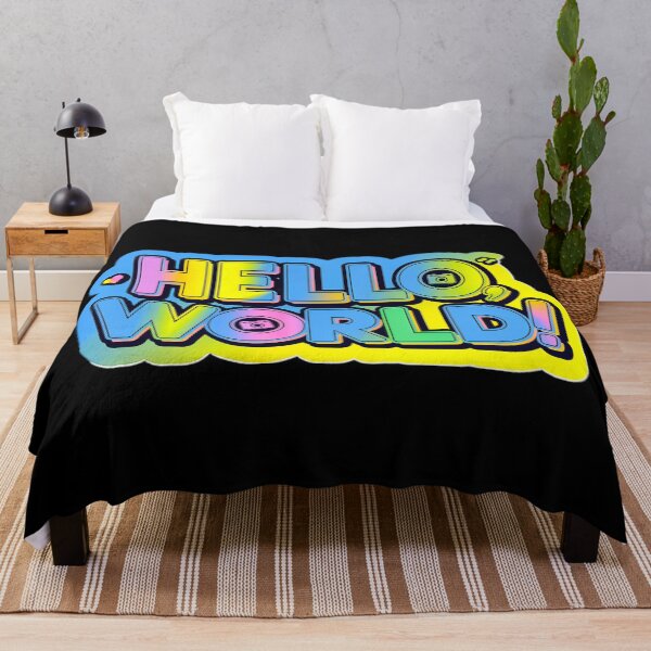 Item preview, Hello World Colorful Text Art designed and sold by SteezeeStore.
