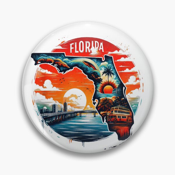 Item preview, Vintage Map of Florida designed and sold by AddlPoolart.