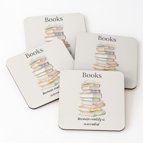 Item preview, Books Because Reality is Overrated  designed and sold by FABOArt.