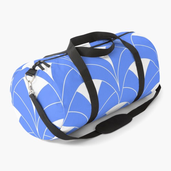 Item preview, Blue And White Art Deco Retro Pattern designed and sold by DEC02.