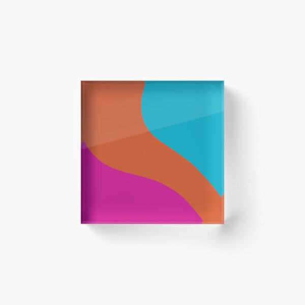 Item preview, Simple Waves in Pink, Orange and Turquoise designed and sold by LAEC-Shop.