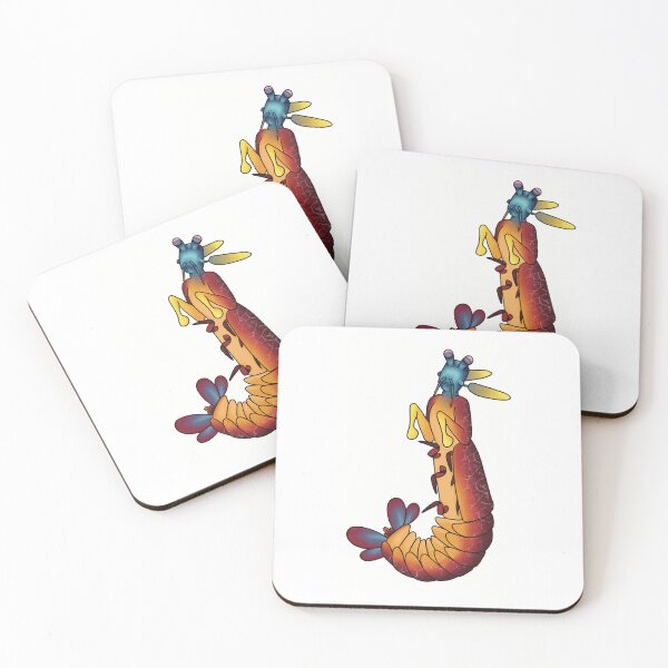 Item preview, Peacock Mantis Shrimp Merfolk designed and sold by PineconePrints.