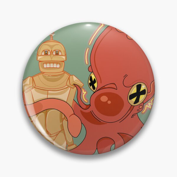 Item preview, Cthulhu VS Robot designed and sold by LittleRockArt.