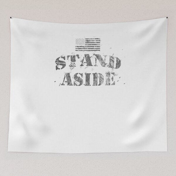 Item preview, American Military USA Flag Pride SFMF Charcoal Stand Aside designed and sold by KNUXX Shop.