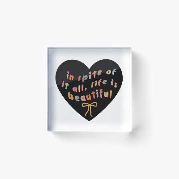 Item preview, Life is Beautiful Heart designed and sold by missfleur.