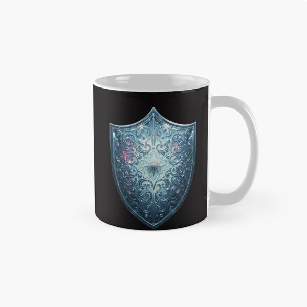 Item preview, magical mesmerizing silver shield designed and sold by Ink And Inspire.