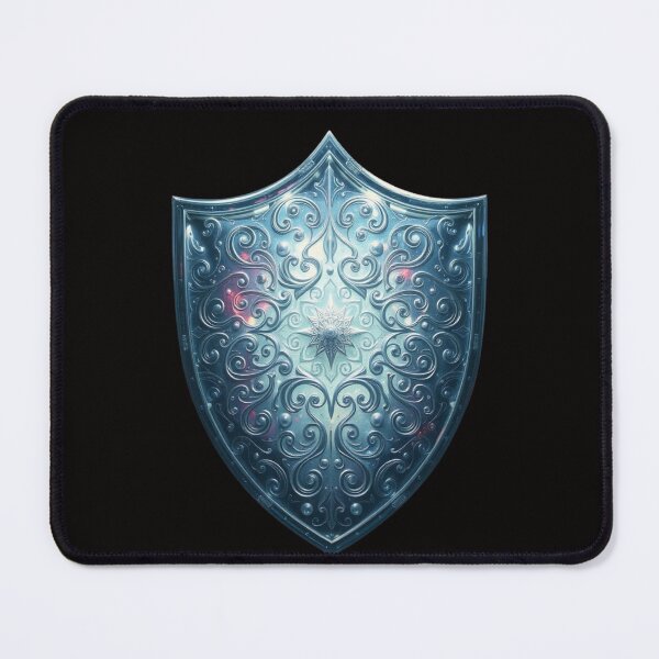 Item preview, magical mesmerizing silver shield designed and sold by Ink And Inspire.