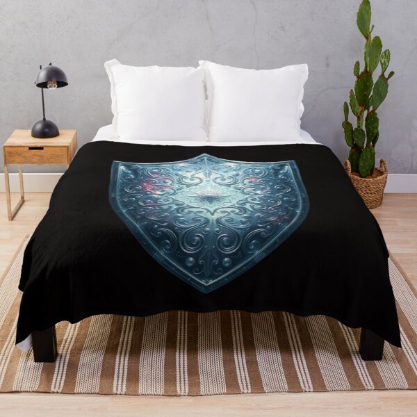 Item preview, magical mesmerizing silver shield designed and sold by Ink And Inspire.