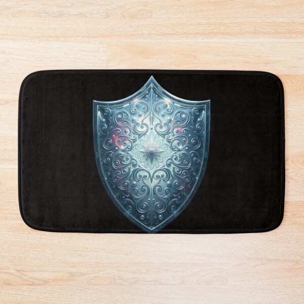 Item preview, magical mesmerizing silver shield designed and sold by Ink And Inspire.
