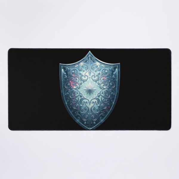 Item preview, magical mesmerizing silver shield designed and sold by Ink And Inspire.